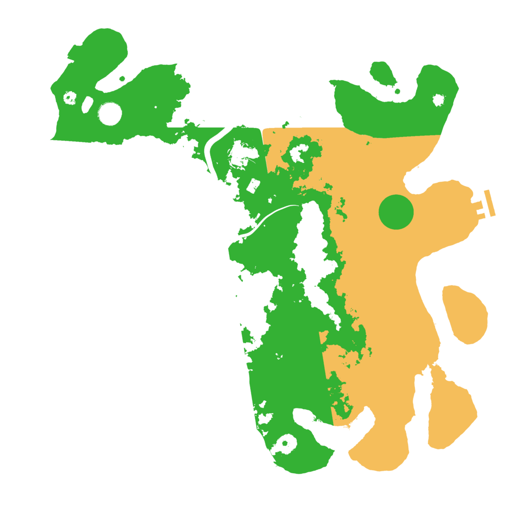 Biome Rust Map: Procedural Map, Size: 3850, Seed: 30771763