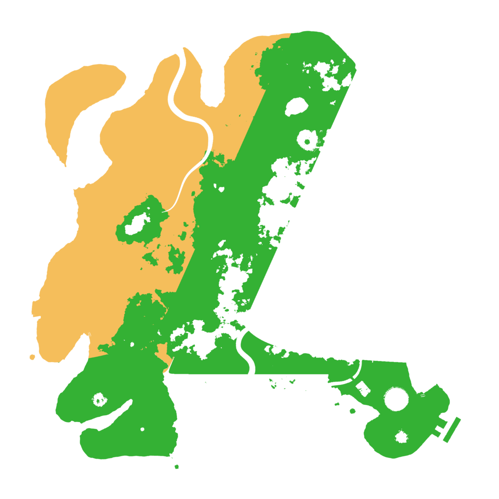 Biome Rust Map: Procedural Map, Size: 3700, Seed: 12594052