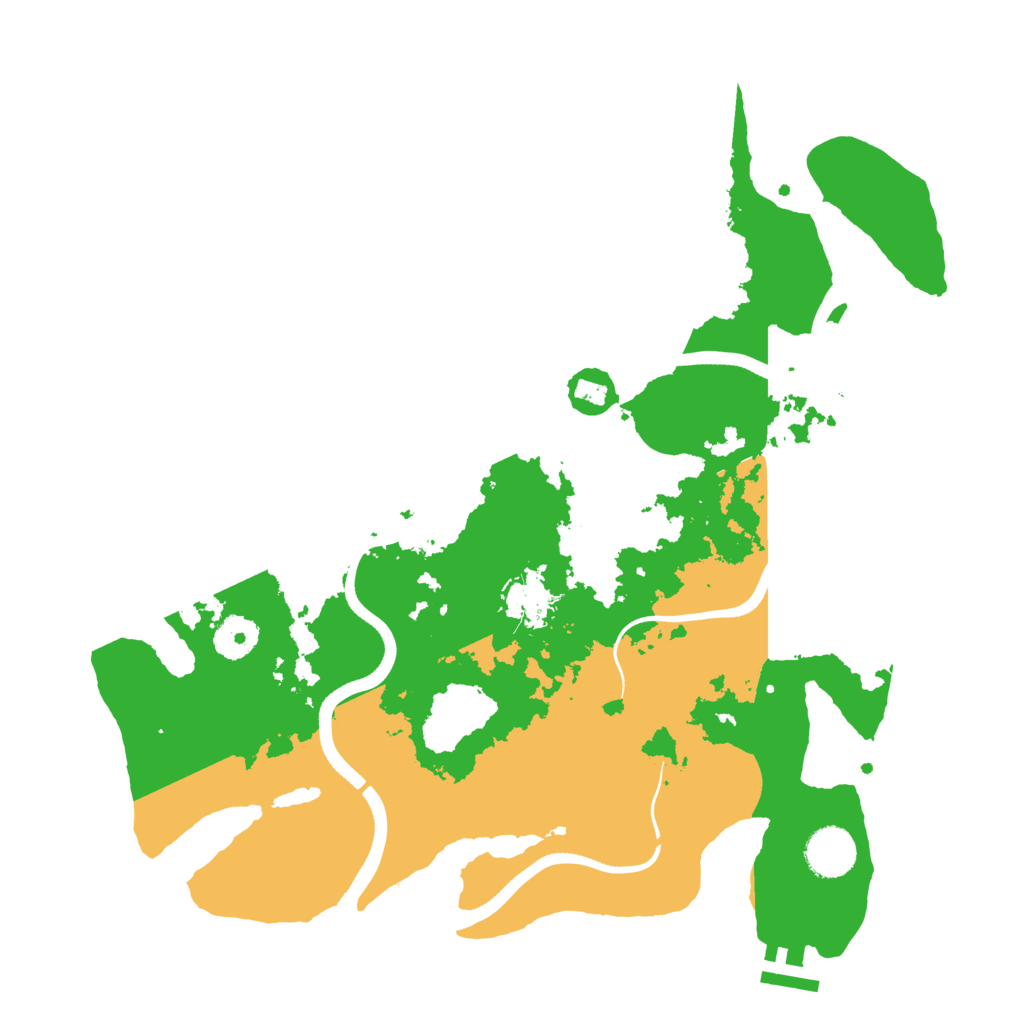Biome Rust Map: Procedural Map, Size: 3550, Seed: 17928109