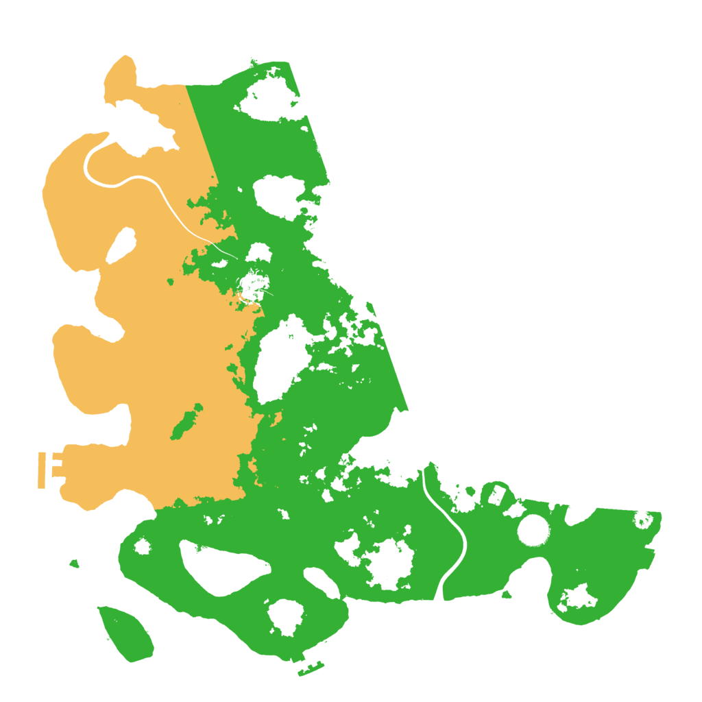 Biome Rust Map: Procedural Map, Size: 3900, Seed: 84285364