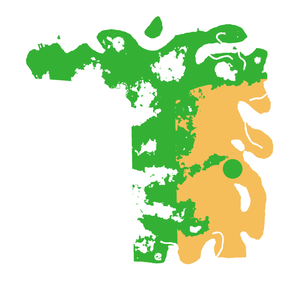 Biome Rust Map: Procedural Map, Size: 3950, Seed: 42836543