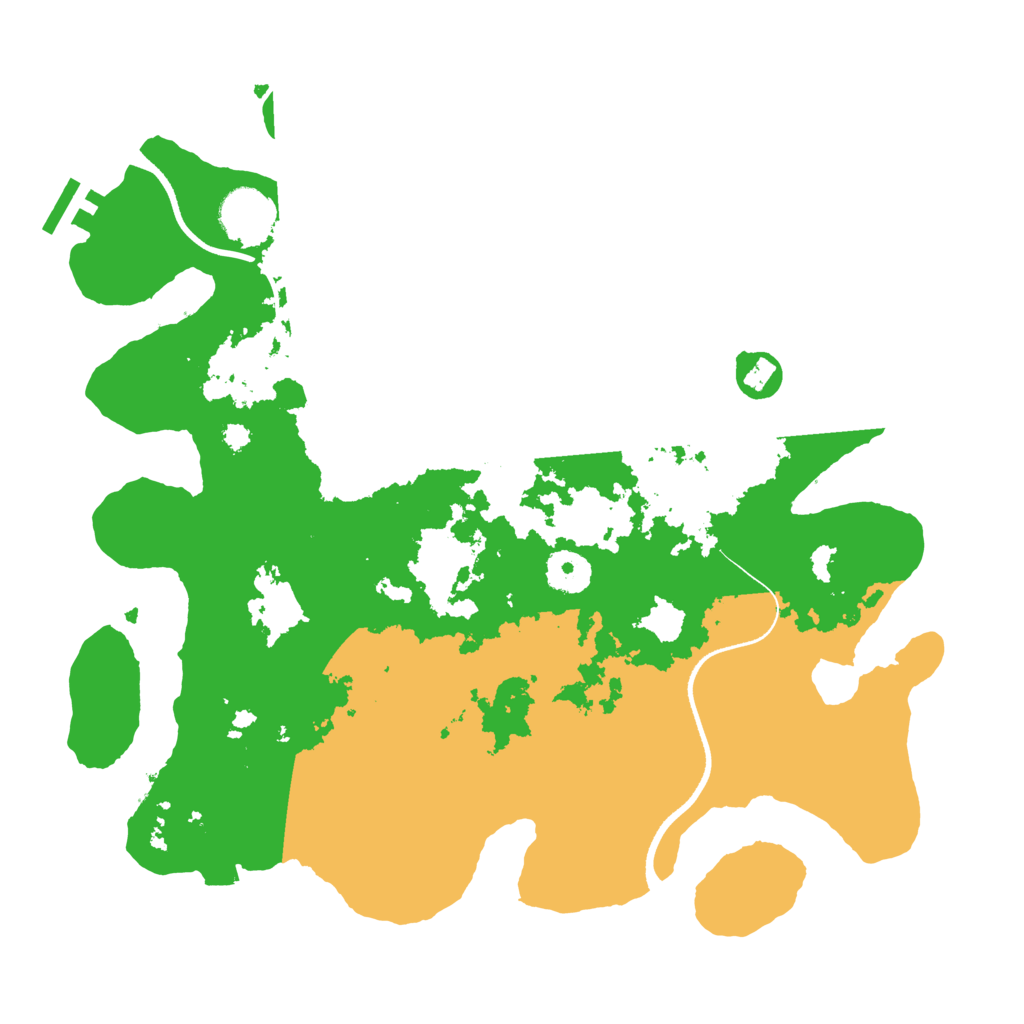 Biome Rust Map: Procedural Map, Size: 3500, Seed: 74764058