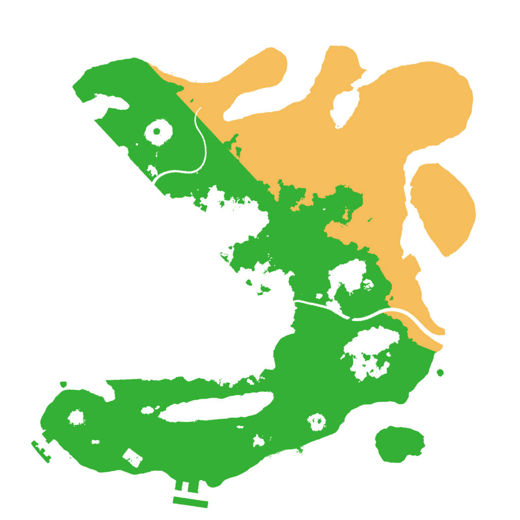 Biome Rust Map: Procedural Map, Size: 3000, Seed: 75511