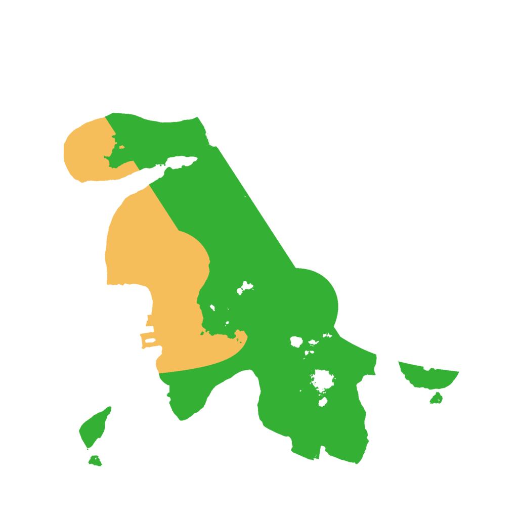 Biome Rust Map: Procedural Map, Size: 2100, Seed: 2141550645