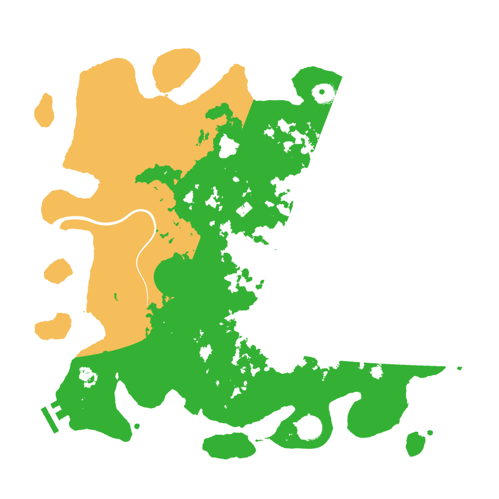 Biome Rust Map: Procedural Map, Size: 3600, Seed: 57991349