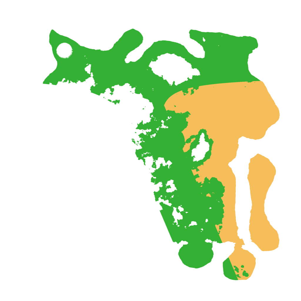 Biome Rust Map: Barren, Size: 3450, Seed: 27834118