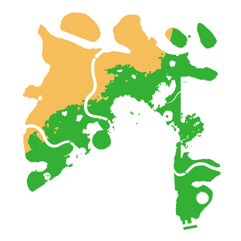 Biome Rust Map: Procedural Map, Size: 3500, Seed: 427059