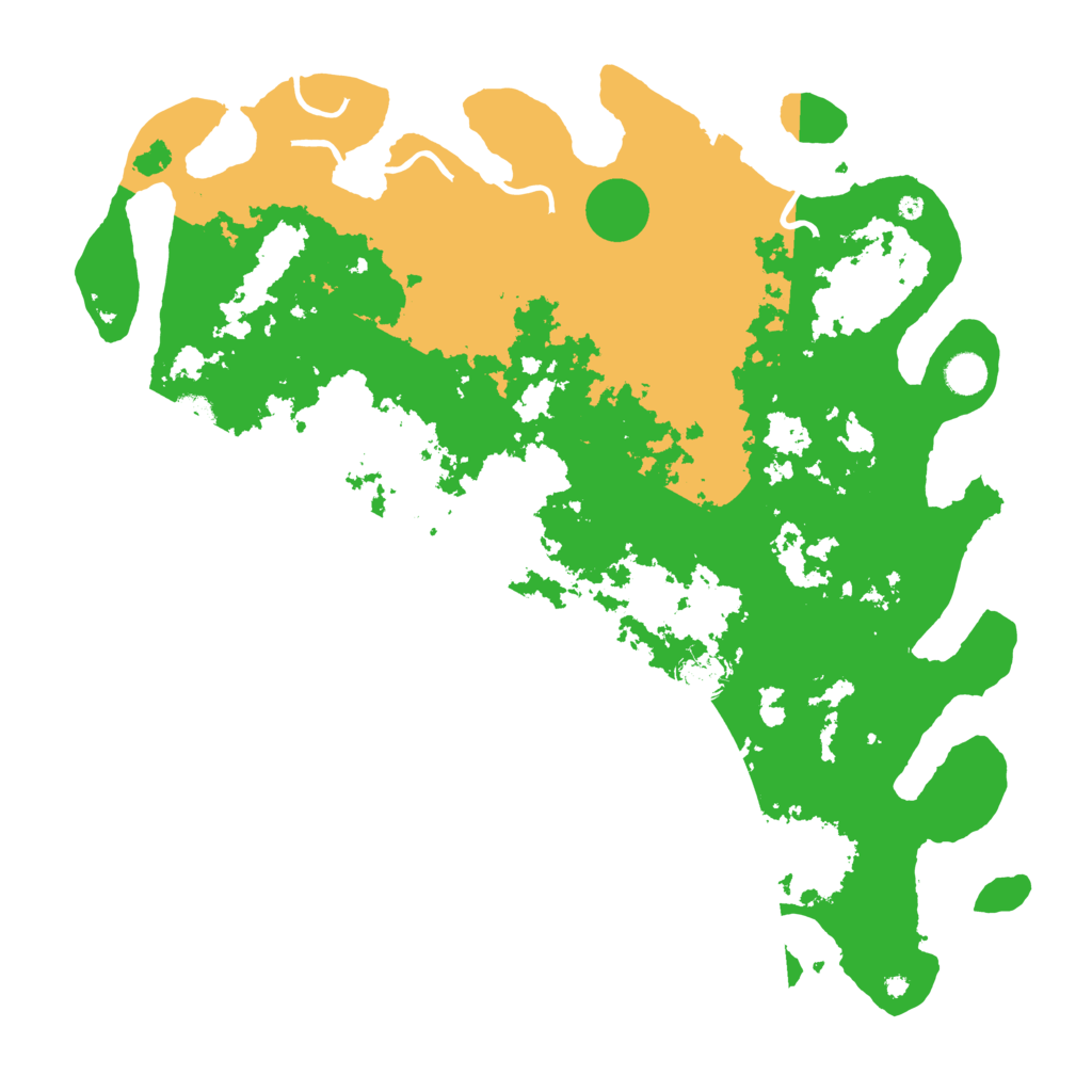 Biome Rust Map: Procedural Map, Size: 4550, Seed: 25487