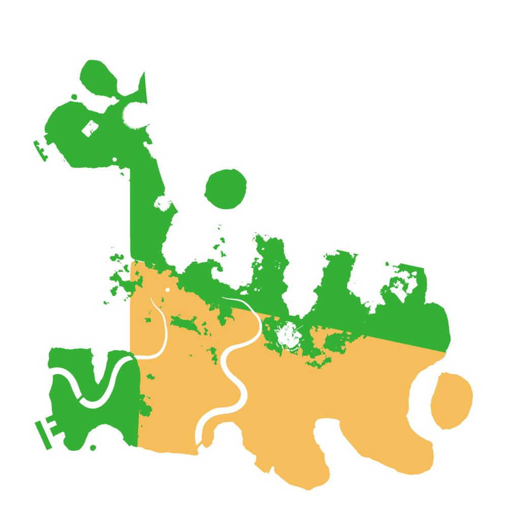 Biome Rust Map: Procedural Map, Size: 3500, Seed: 1779358282