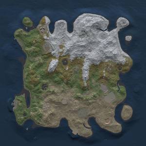 Thumbnail Rust Map: Procedural Map, Size: 3500, Seed: 1779358282, 16 Monuments