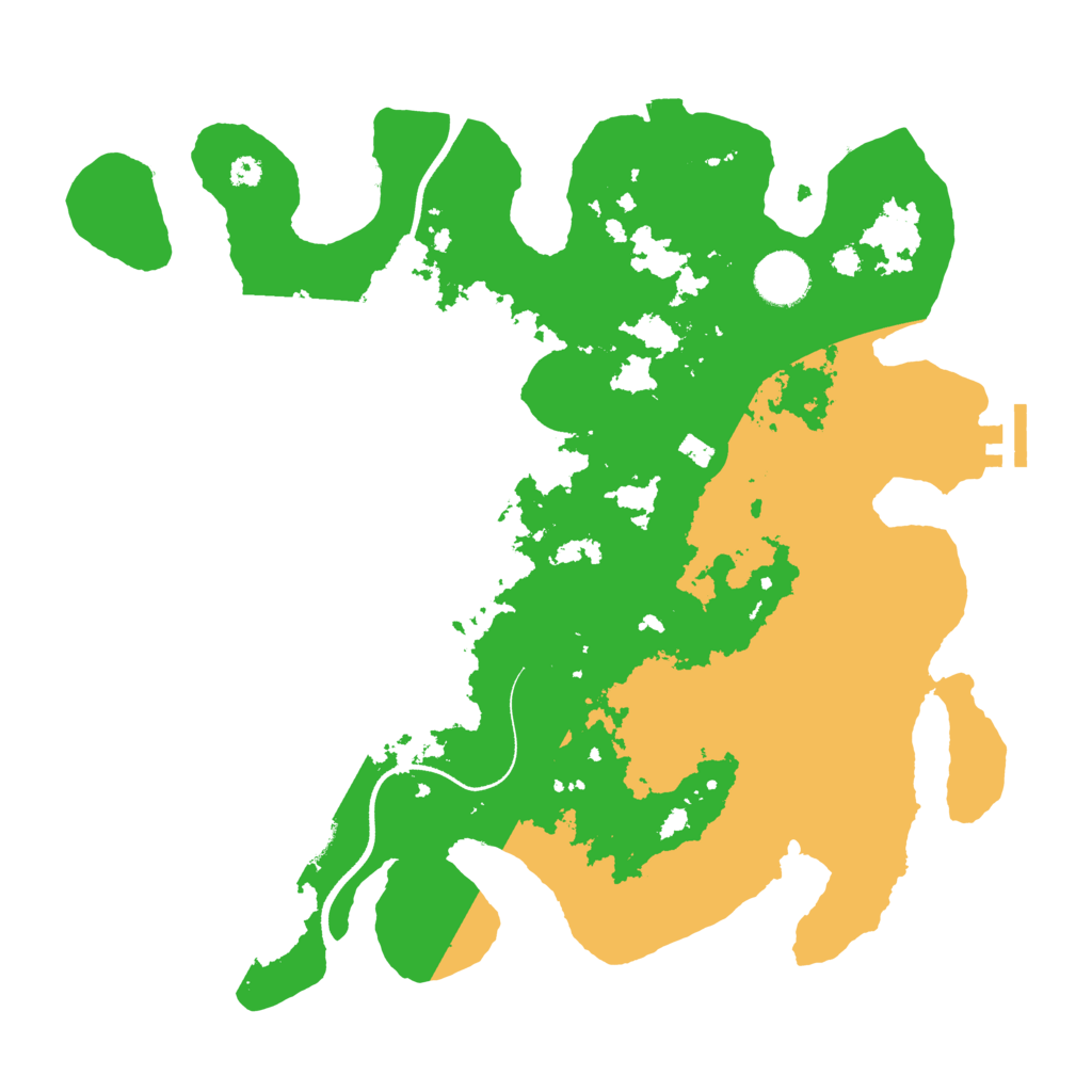 Biome Rust Map: Procedural Map, Size: 3500, Seed: 523772072