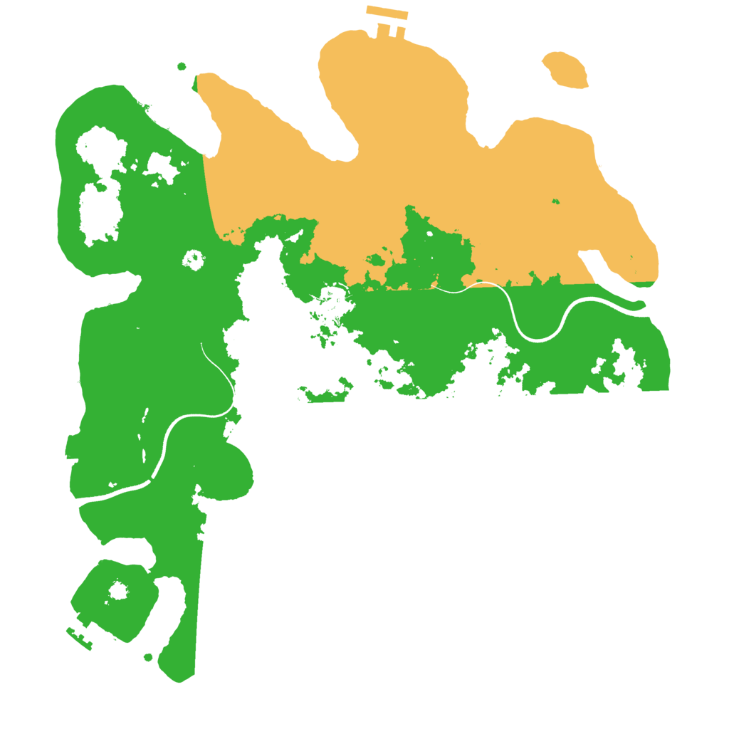Biome Rust Map: Procedural Map, Size: 3550, Seed: 61189368