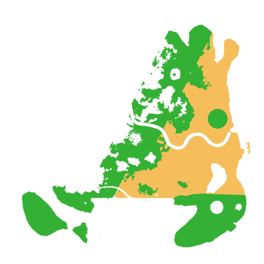 Biome Rust Map: Procedural Map, Size: 3550, Seed: 5290824