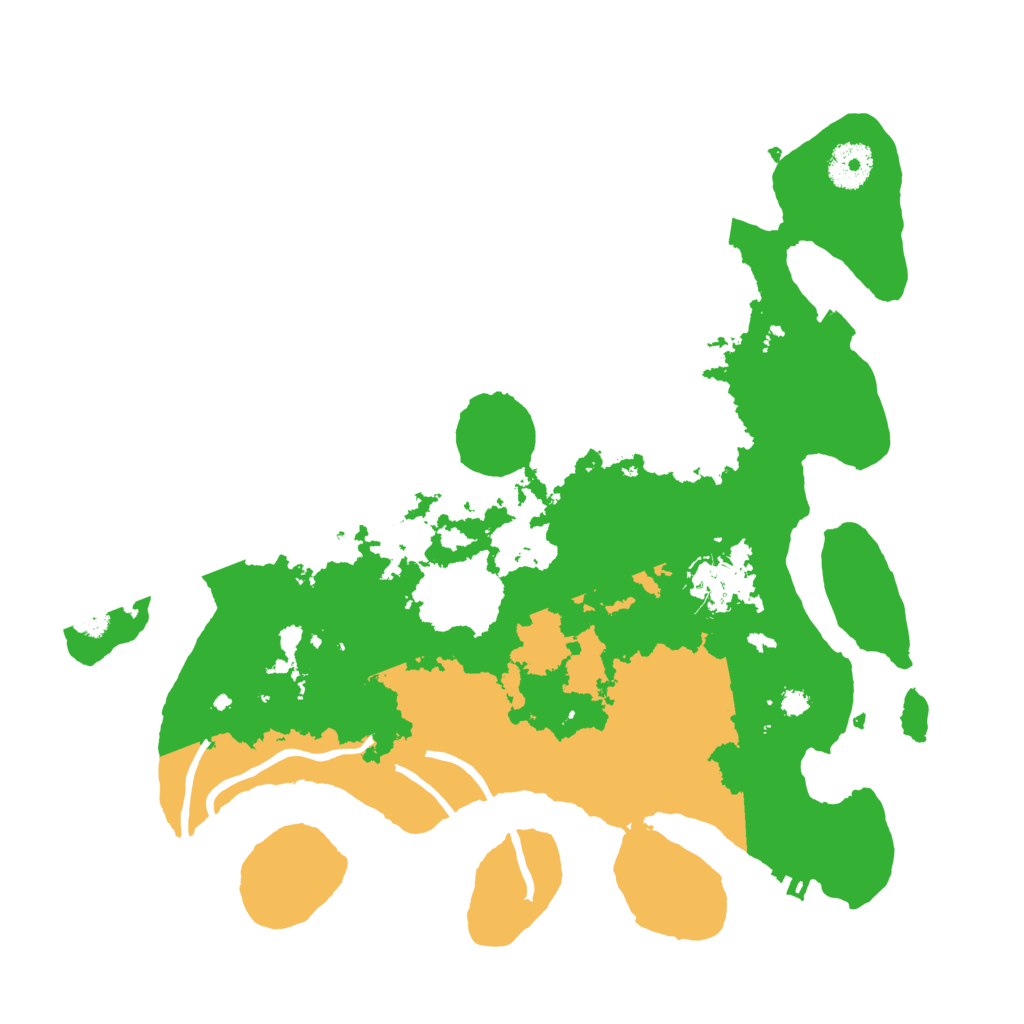 Biome Rust Map: Procedural Map, Size: 3400, Seed: 15084569