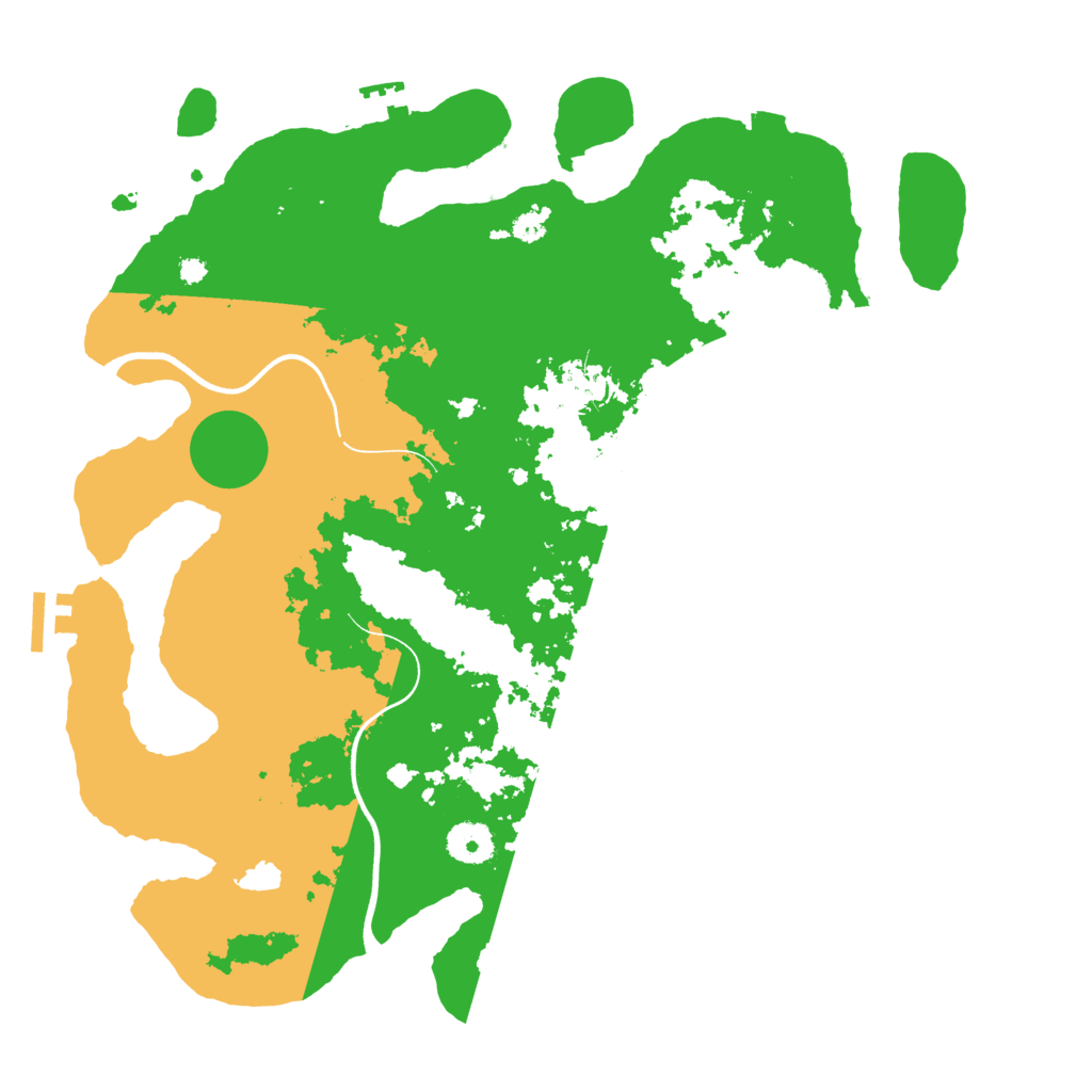 Biome Rust Map: Procedural Map, Size: 3700, Seed: 60186177