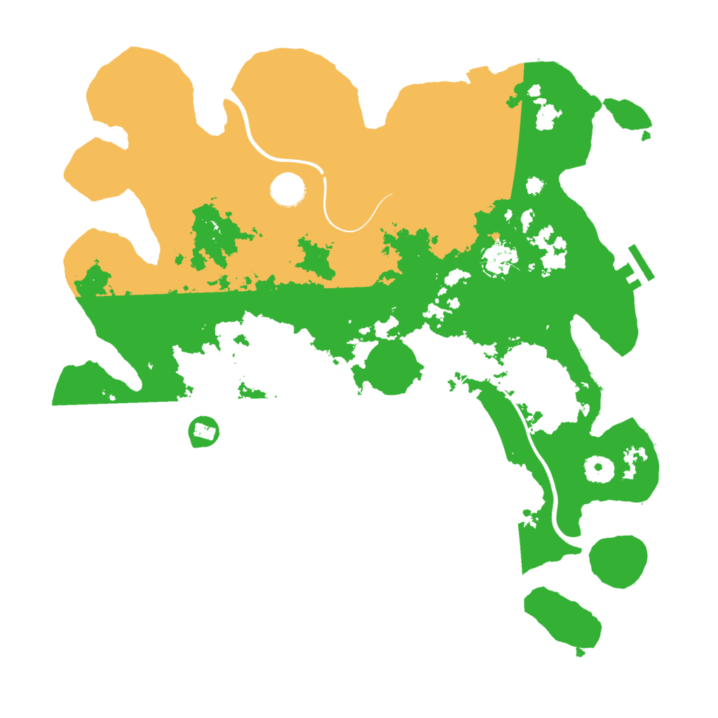 Biome Rust Map: Procedural Map, Size: 3700, Seed: 93346063