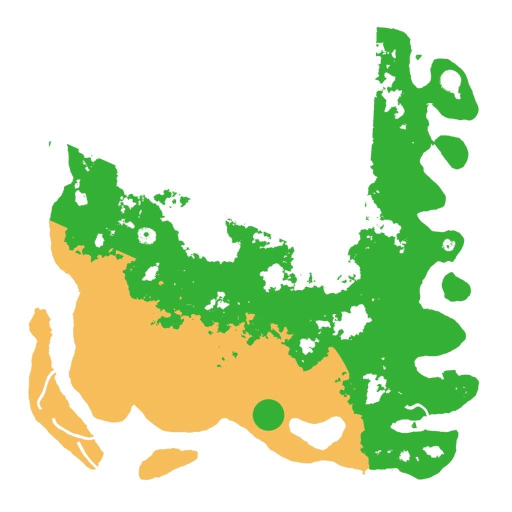 Biome Rust Map: Procedural Map, Size: 4300, Seed: 43237676