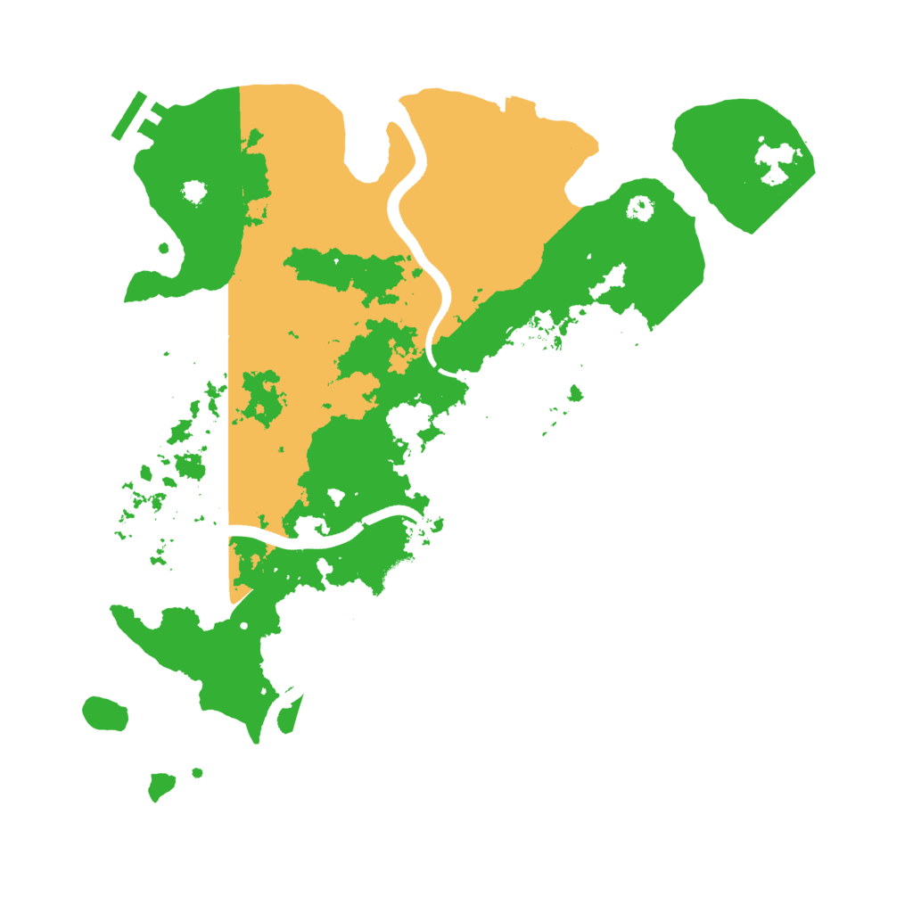 Biome Rust Map: Procedural Map, Size: 3500, Seed: 46334924