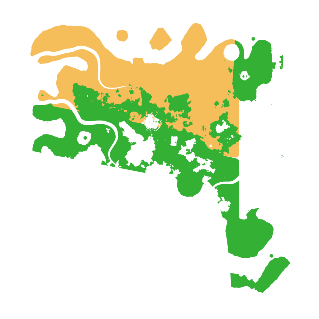 Biome Rust Map: Procedural Map, Size: 3500, Seed: 17506553