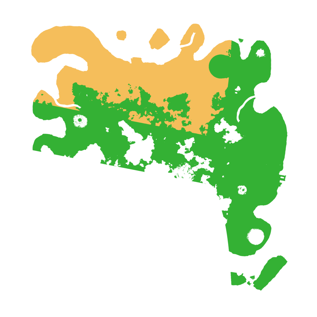 Biome Rust Map: Procedural Map, Size: 3500, Seed: 17506553