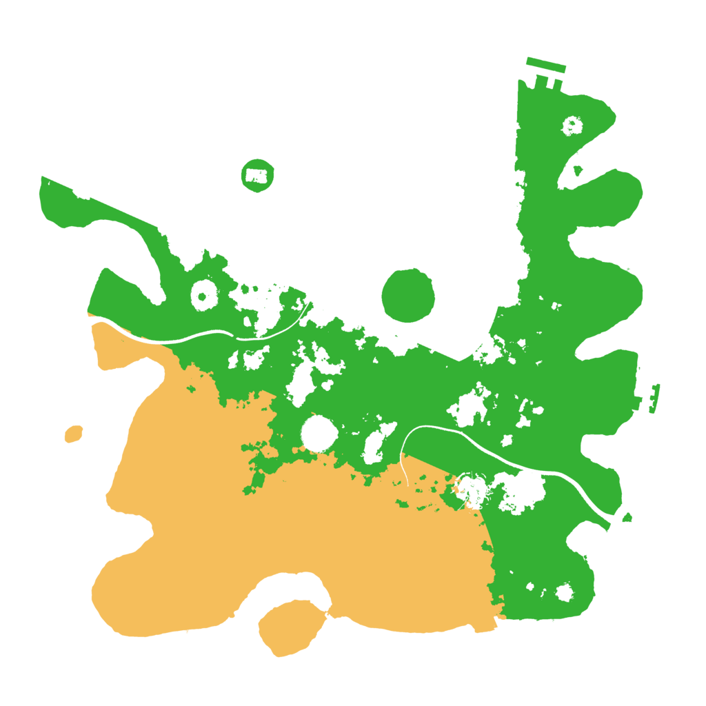 Biome Rust Map: Procedural Map, Size: 3600, Seed: 50443316