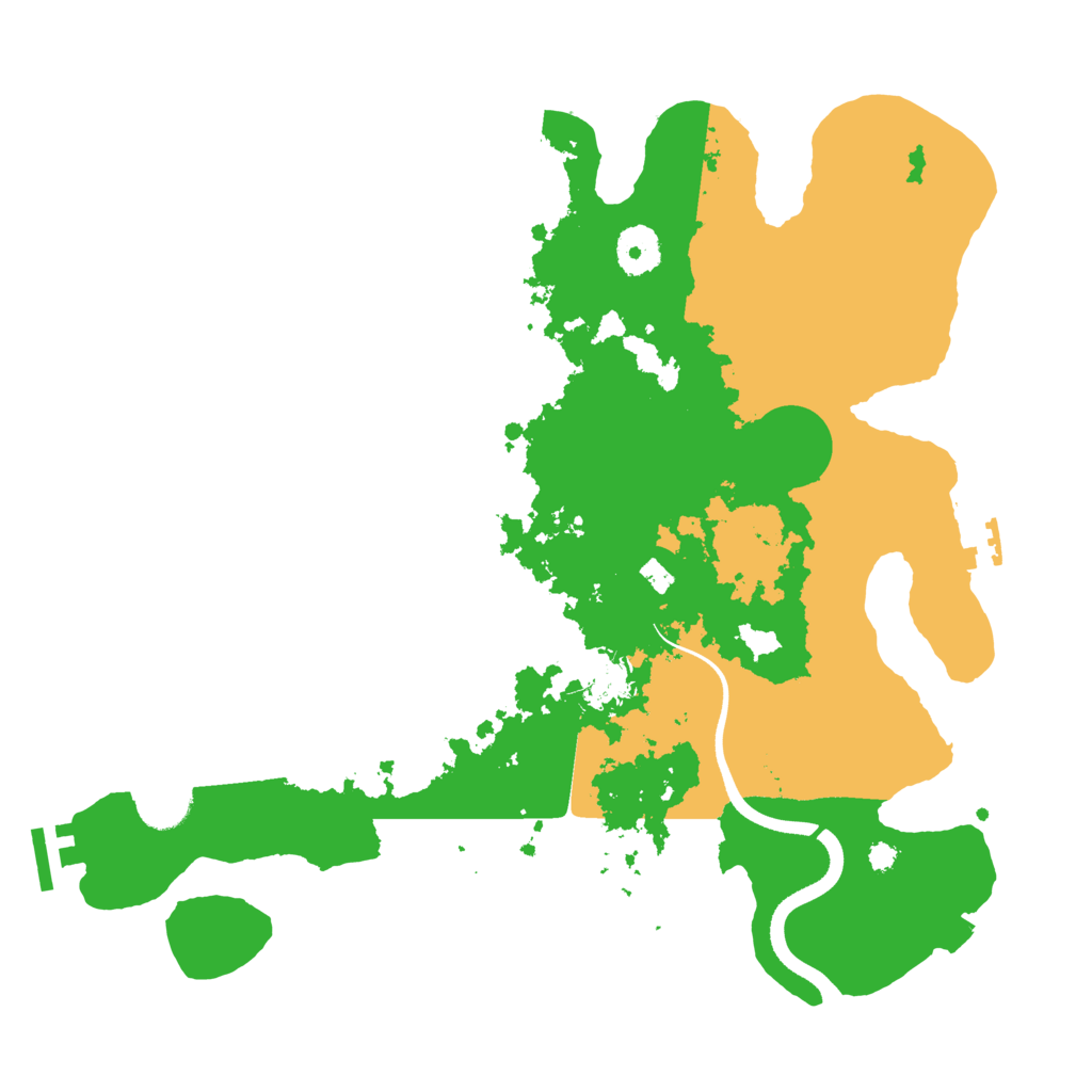 Biome Rust Map: Procedural Map, Size: 3500, Seed: 779590497