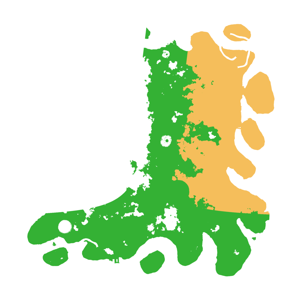 Biome Rust Map: Procedural Map, Size: 3900, Seed: 42849009