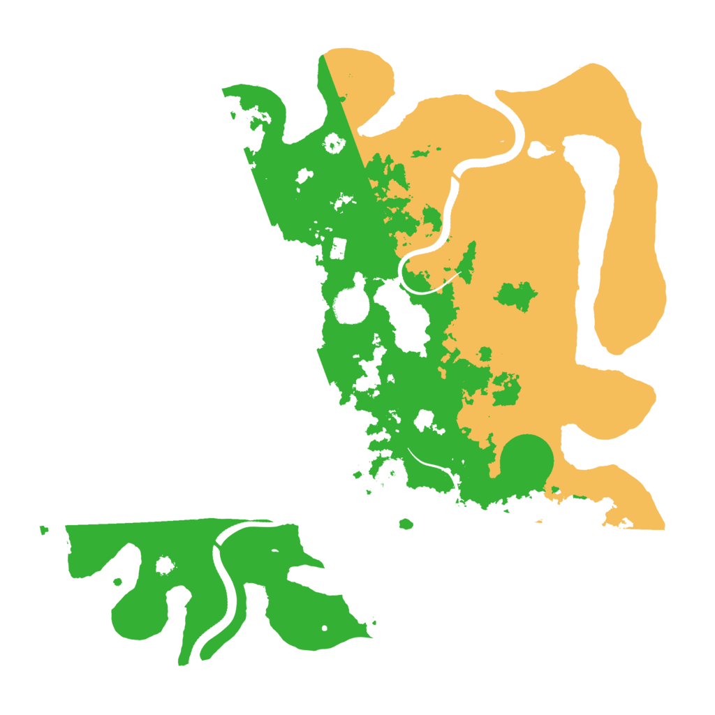 Biome Rust Map: Procedural Map, Size: 3550, Seed: 85289922