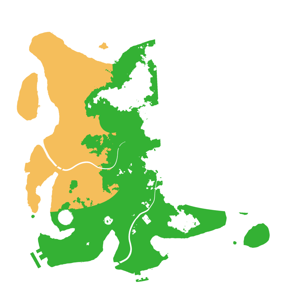 Biome Rust Map: Procedural Map, Size: 3500, Seed: 627421668