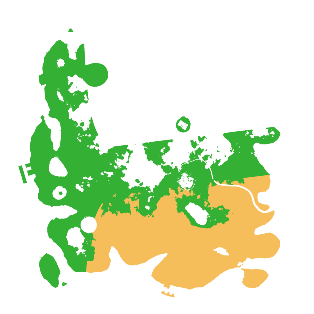 Biome Rust Map: Procedural Map, Size: 3500, Seed: 1276007281