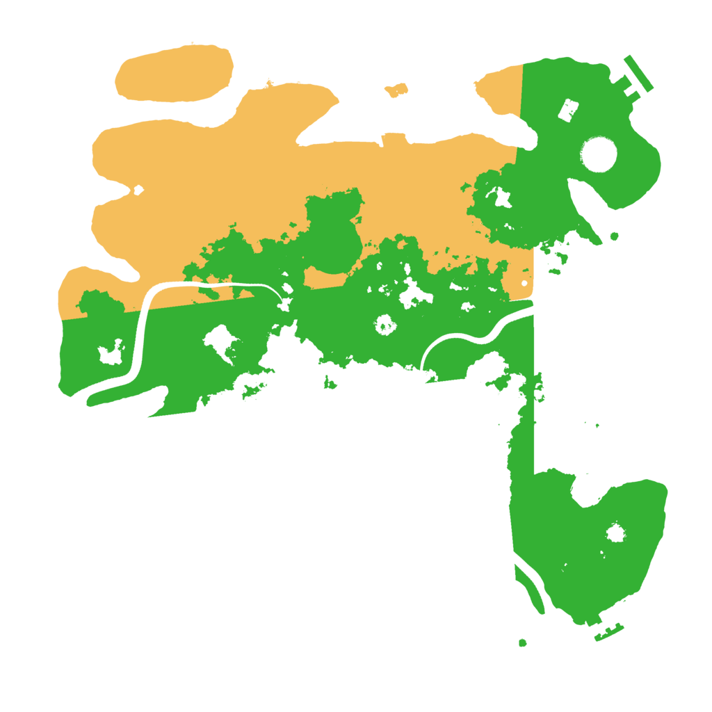 Biome Rust Map: Procedural Map, Size: 3500, Seed: 389159997