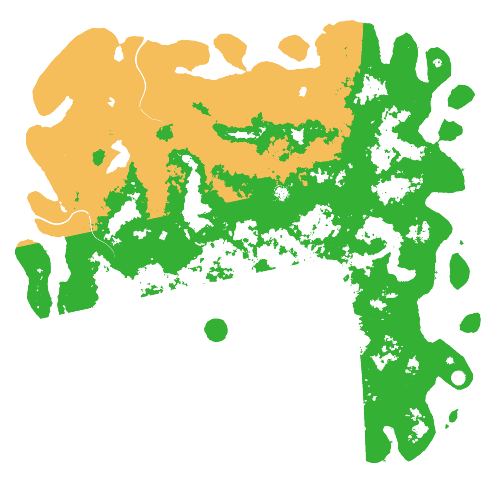 Biome Rust Map: Procedural Map, Size: 6000, Seed: 1001