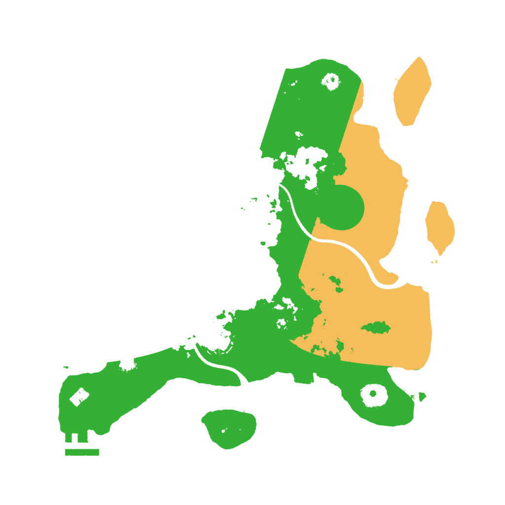 Biome Rust Map: Procedural Map, Size: 3000, Seed: 227550301