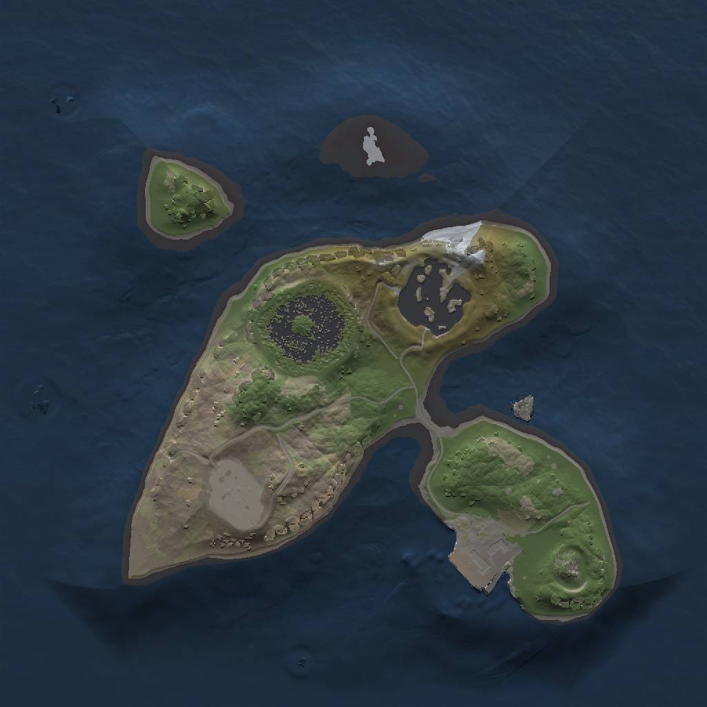 Rust Map: Procedural Map, Size: 1500, Seed: 1446548359, 4 Monuments