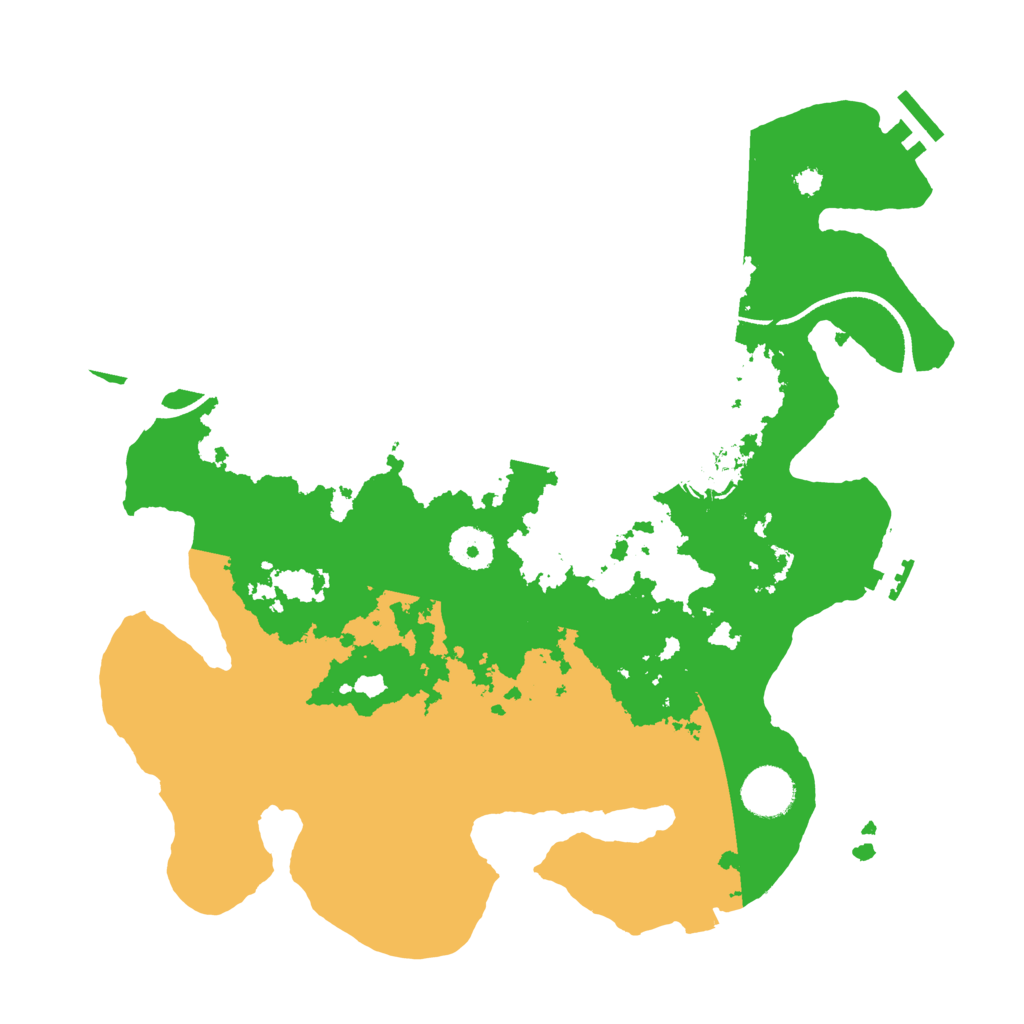 Biome Rust Map: Procedural Map, Size: 3500, Seed: 18240674