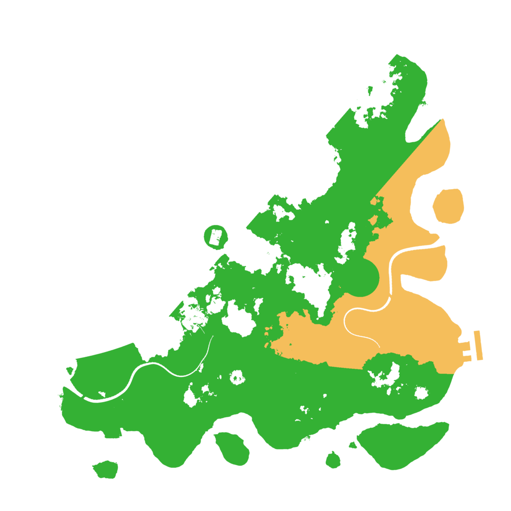 Biome Rust Map: Procedural Map, Size: 3500, Seed: 43954548