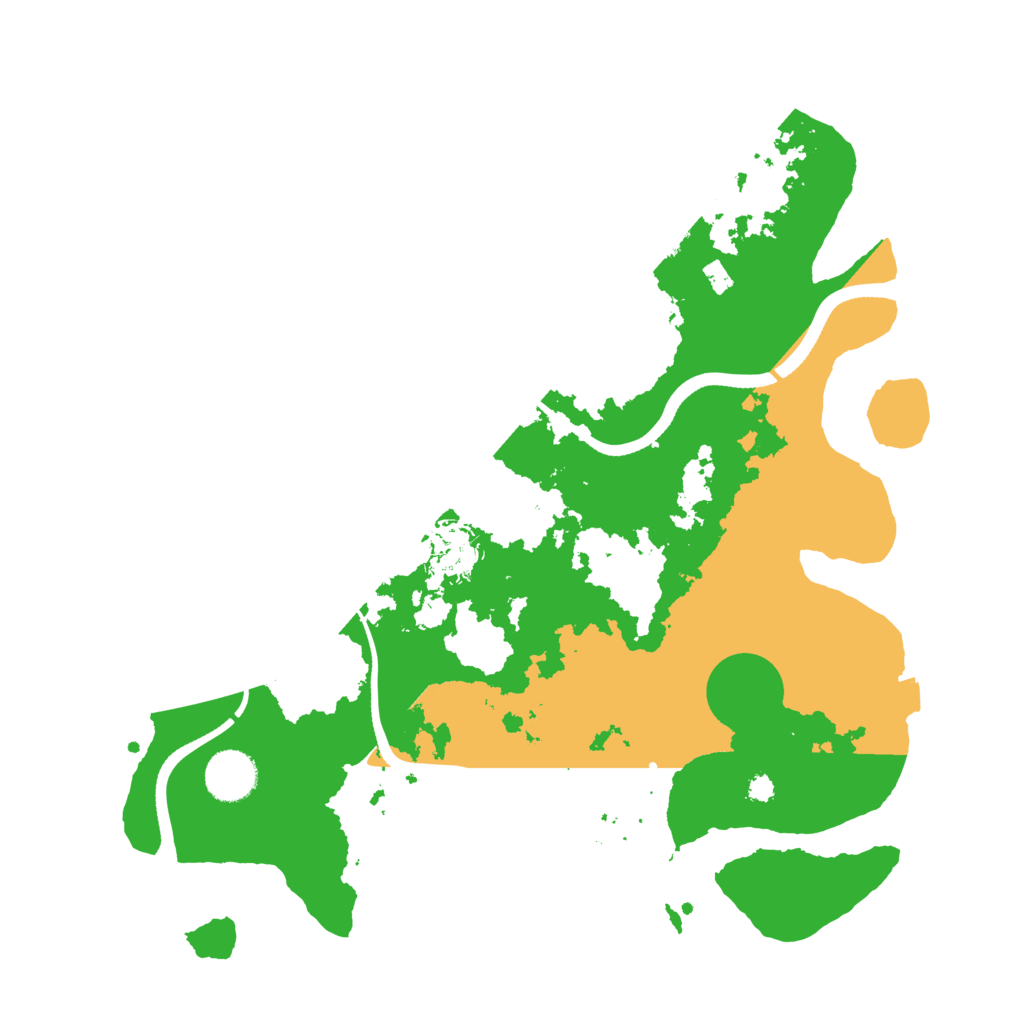 Biome Rust Map: Procedural Map, Size: 3500, Seed: 43954548