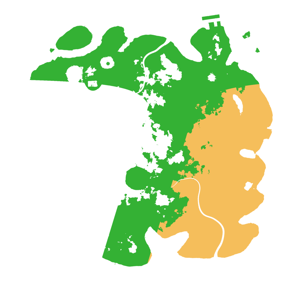 Biome Rust Map: Procedural Map, Size: 3450, Seed: 3361374
