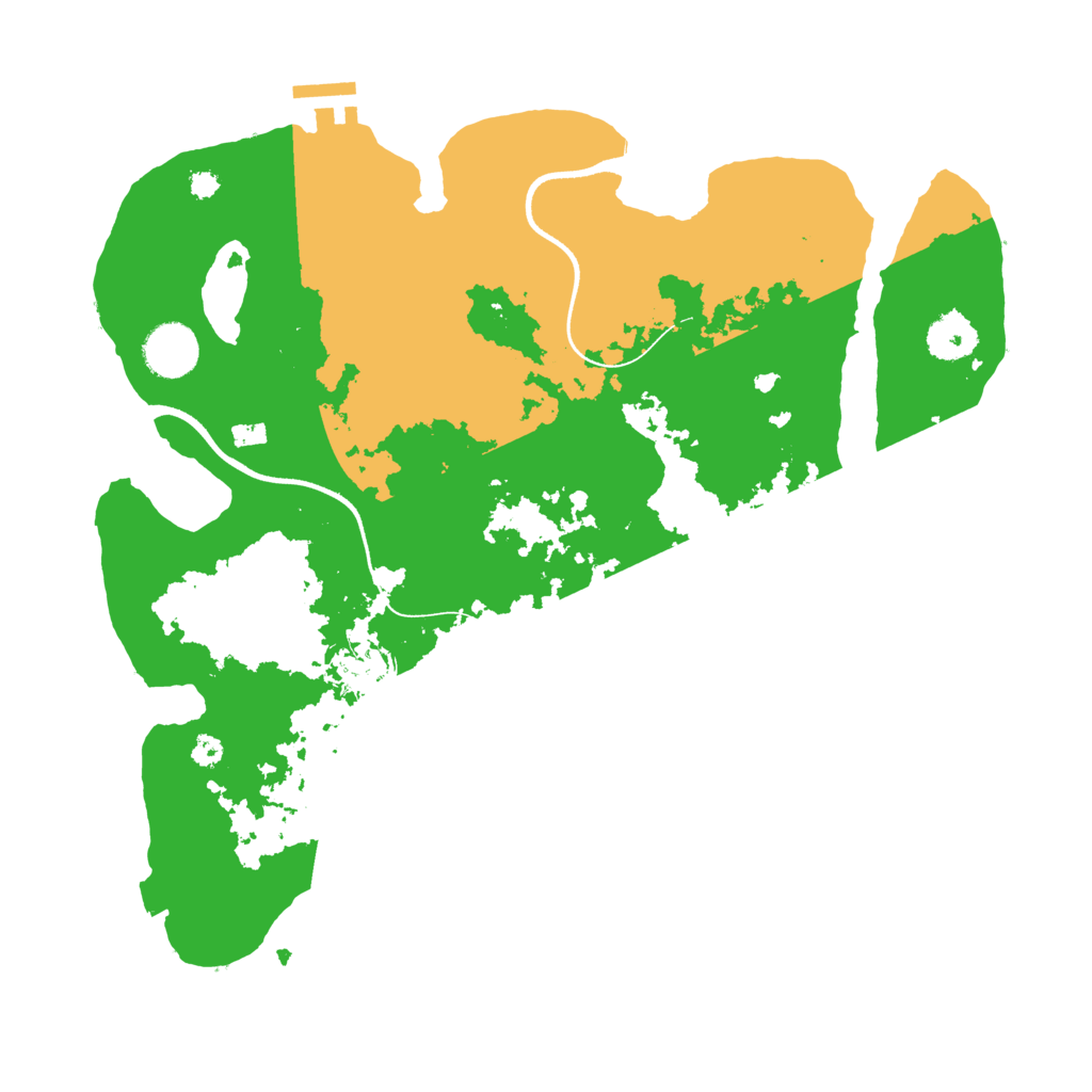 Biome Rust Map: Procedural Map, Size: 3500, Seed: 5690967