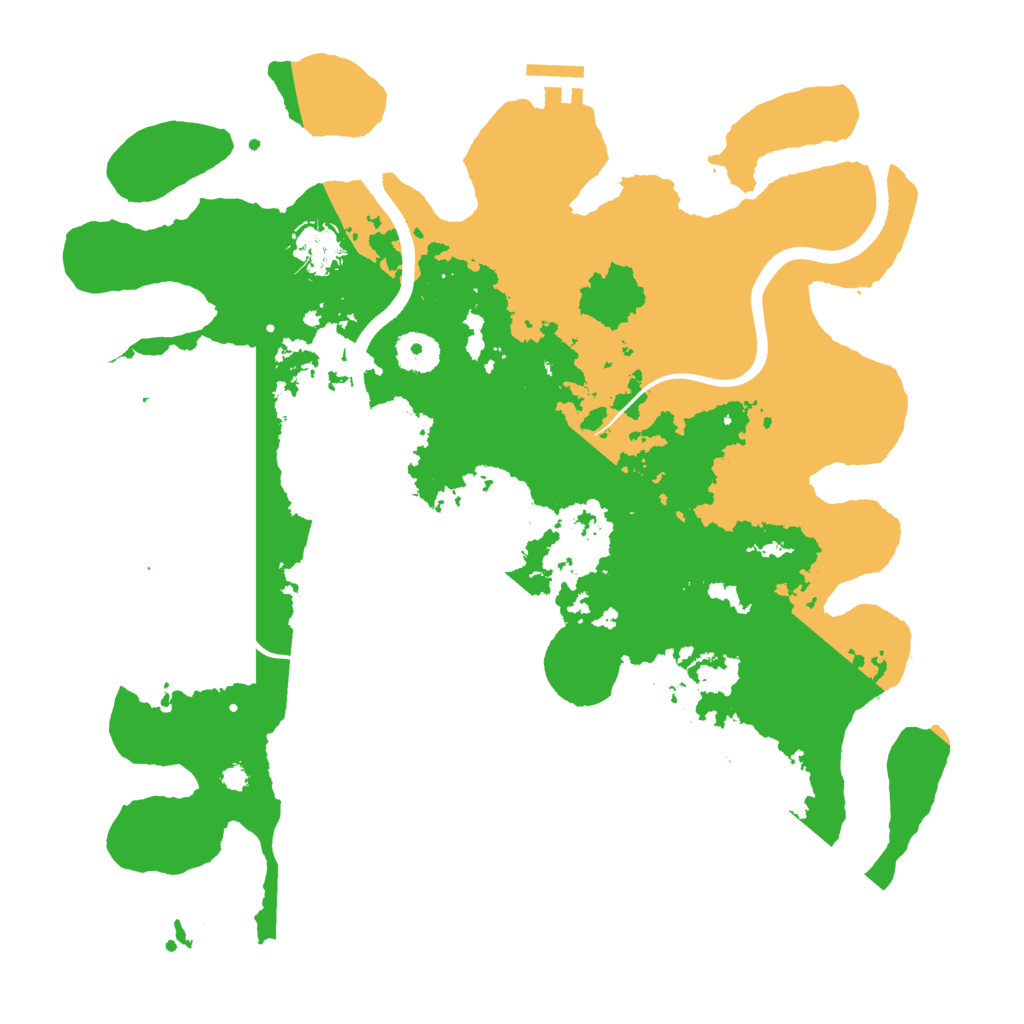 Biome Rust Map: Procedural Map, Size: 3600, Seed: 81878793