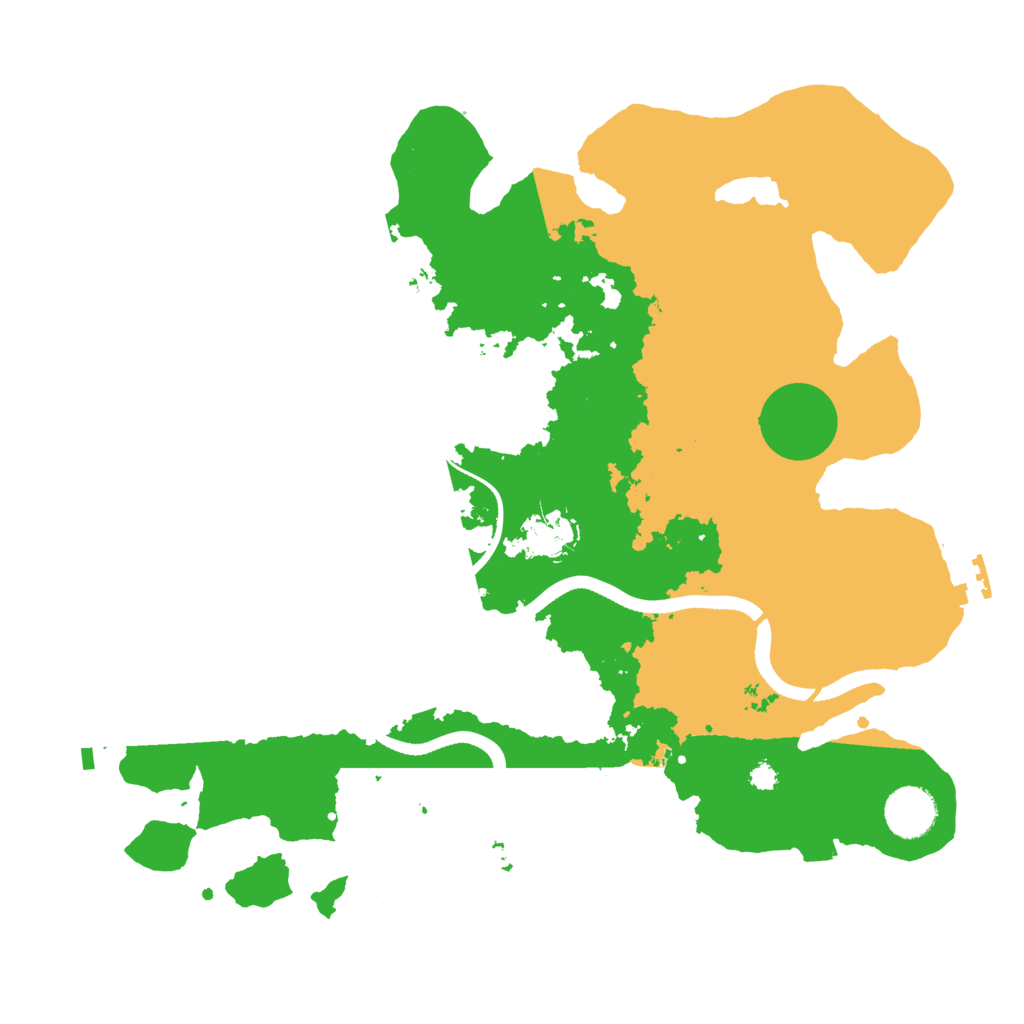 Biome Rust Map: Procedural Map, Size: 3500, Seed: 47290999