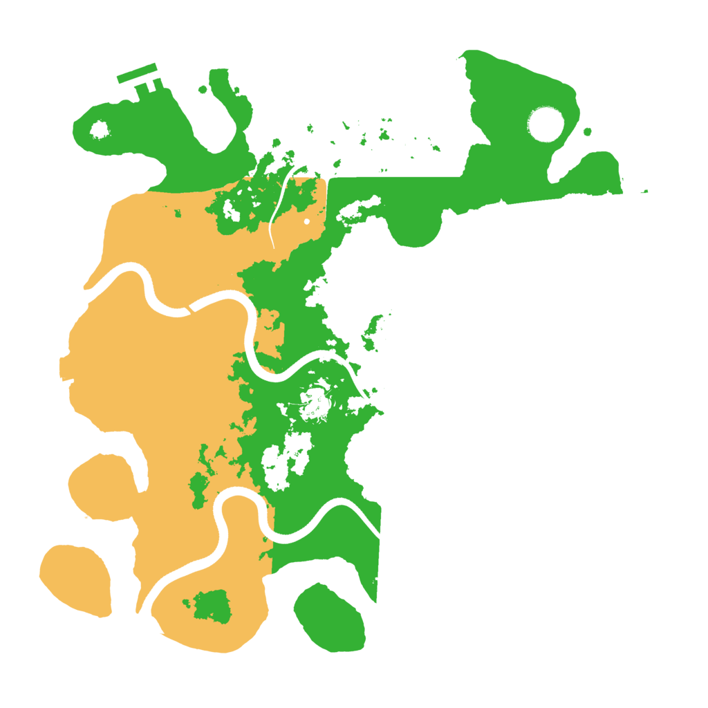 Biome Rust Map: Procedural Map, Size: 3500, Seed: 966179201