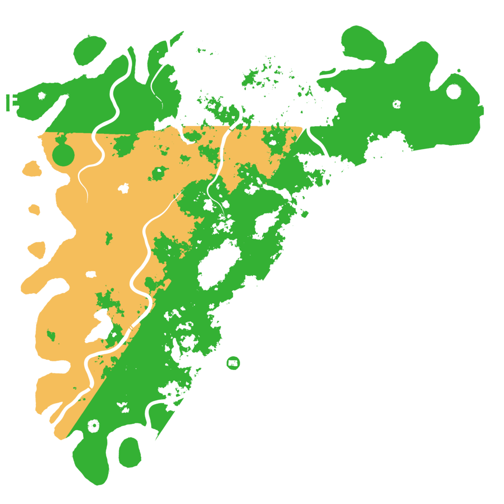Biome Rust Map: Procedural Map, Size: 6000, Seed: 11756310