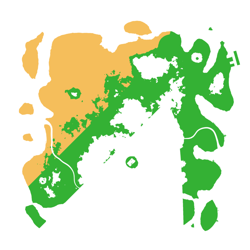 Biome Rust Map: Procedural Map, Size: 3500, Seed: 12318833