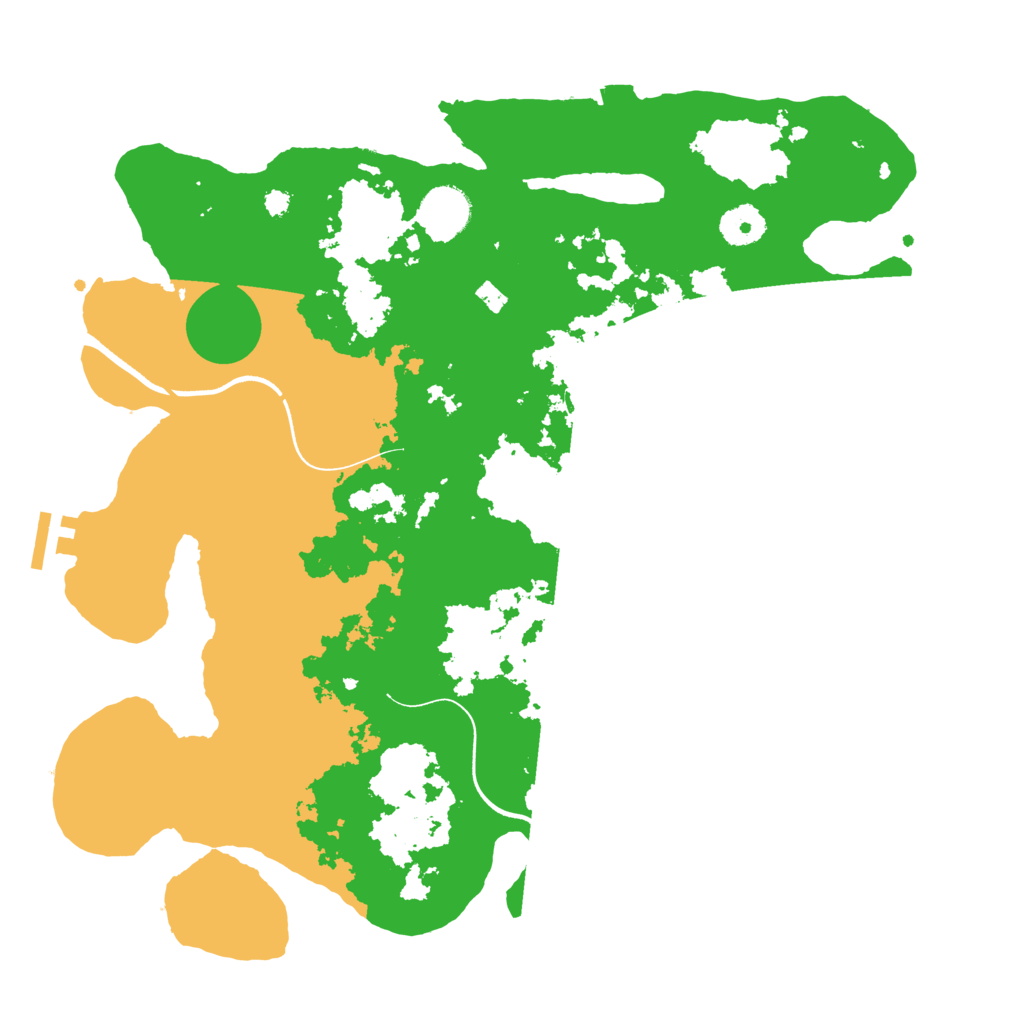 Biome Rust Map: Procedural Map, Size: 3600, Seed: 37599253