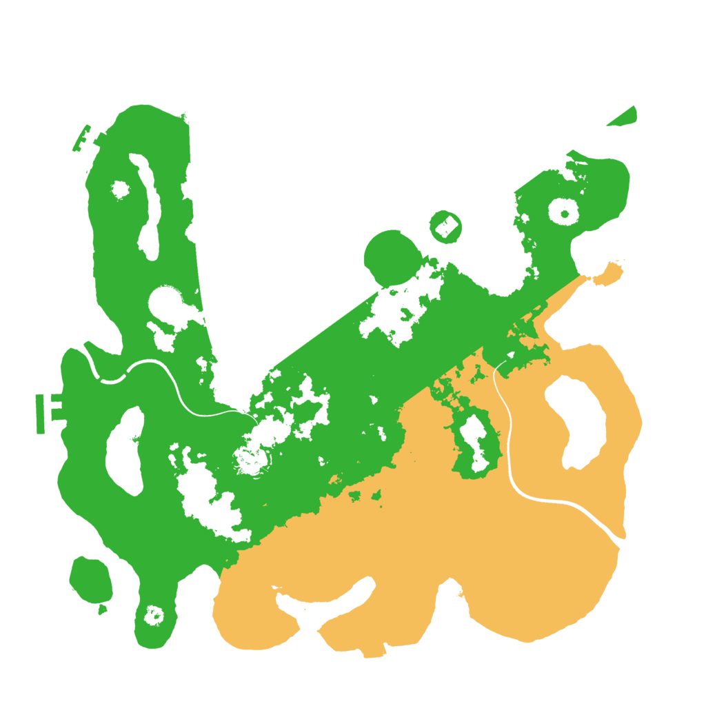 Biome Rust Map: Procedural Map, Size: 3600, Seed: 70150944