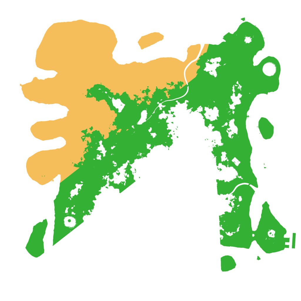 Biome Rust Map: Procedural Map, Size: 3950, Seed: 35384543