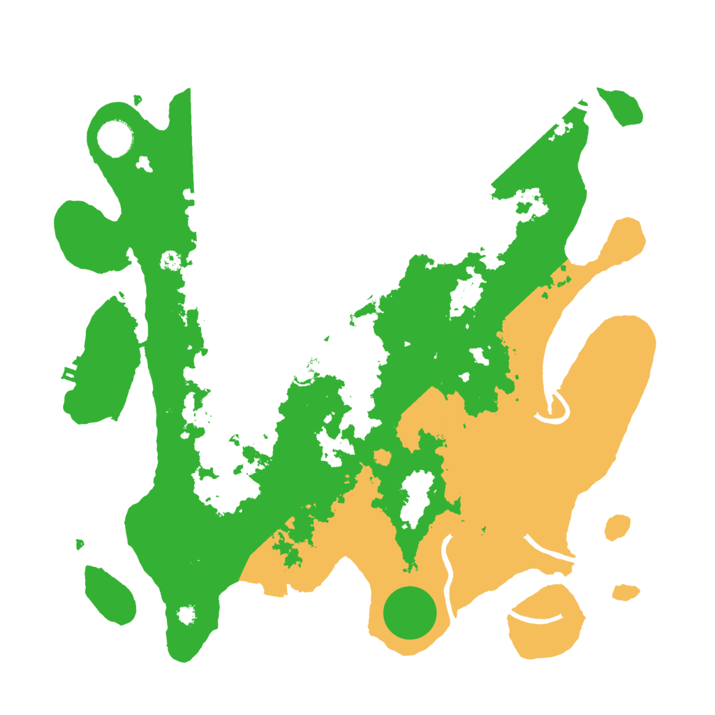 Biome Rust Map: Procedural Map, Size: 3550, Seed: 81575939