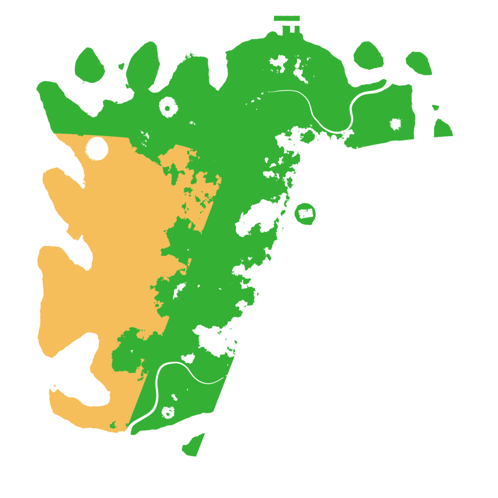 Biome Rust Map: Procedural Map, Size: 3900, Seed: 58169601