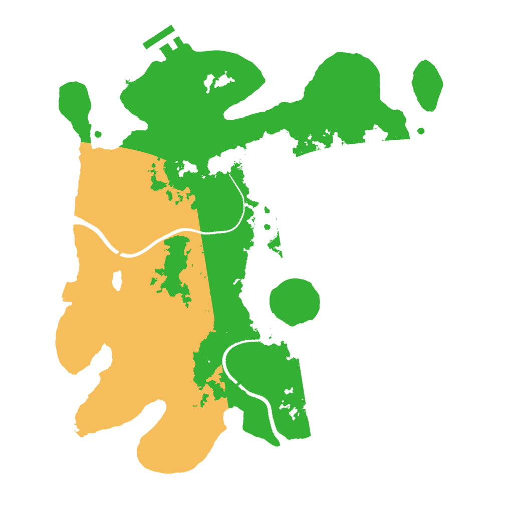 Biome Rust Map: Procedural Map, Size: 3000, Seed: 1401716074